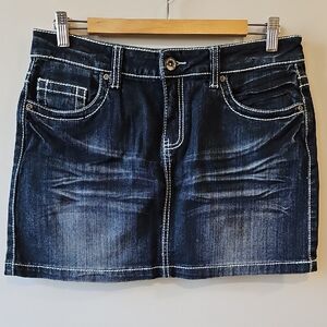 Warehouse One 32" Waist Dark Wash Denim Skirt